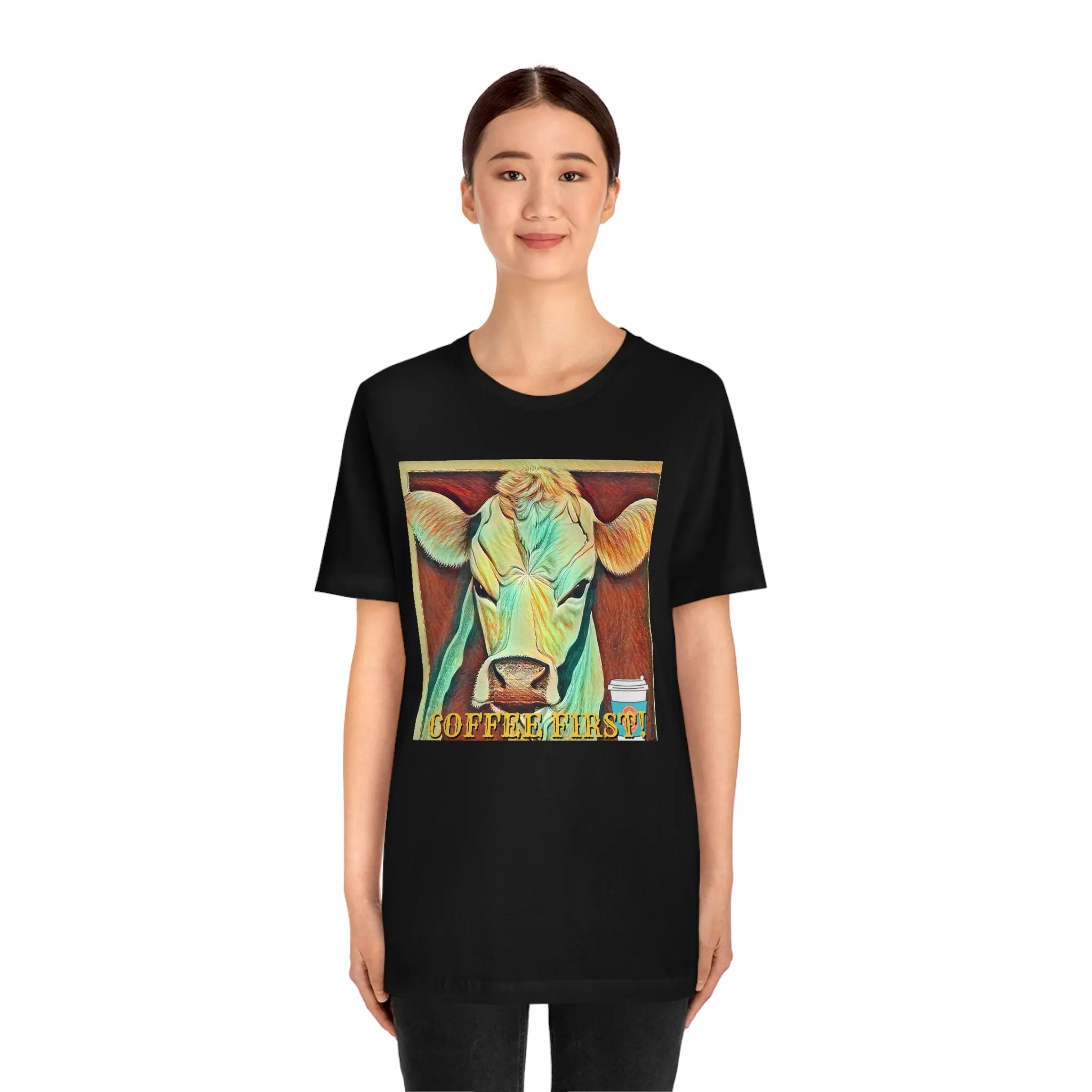 Coffee First! 4 Short Sleeve Tee