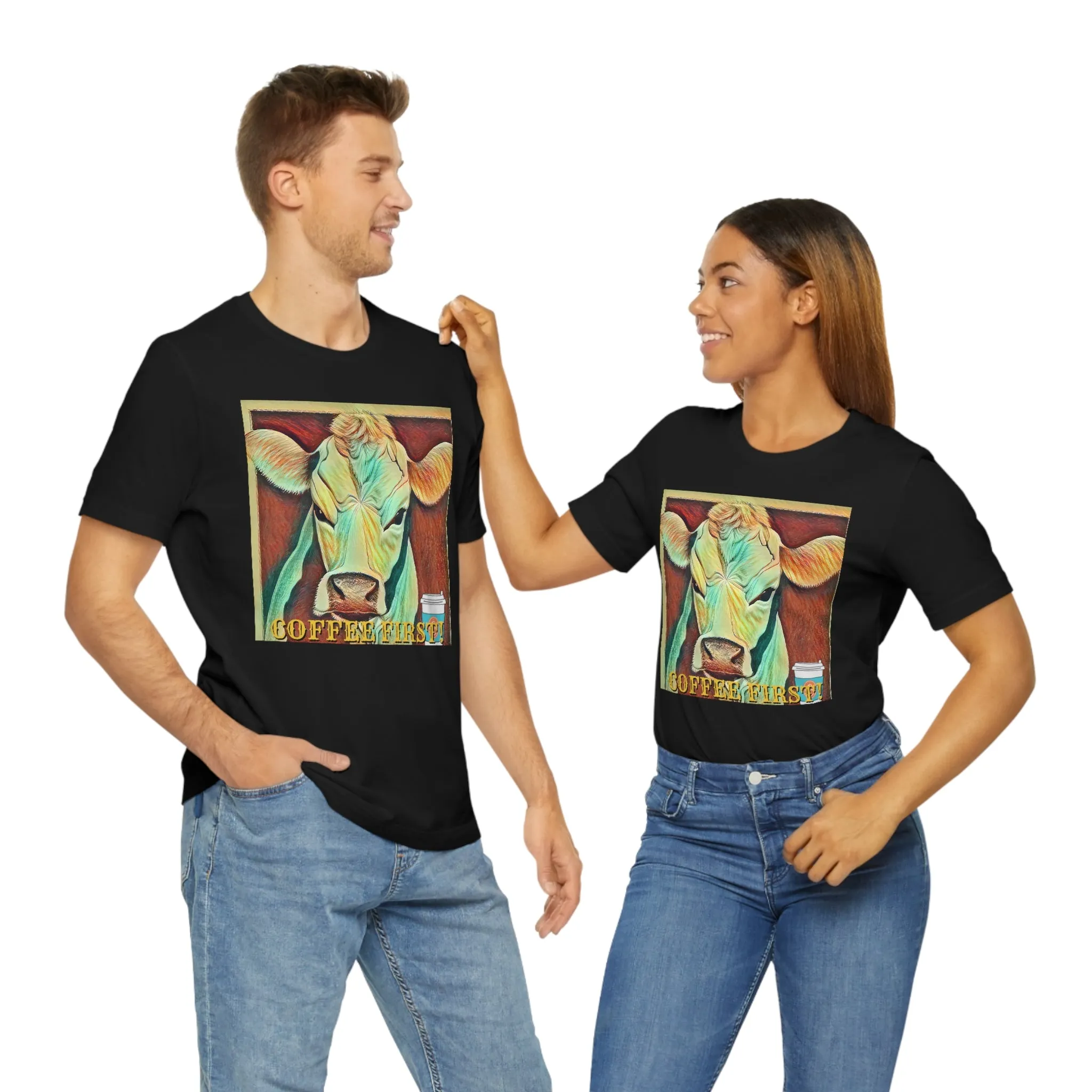 Coffee First! 4 Short Sleeve Tee