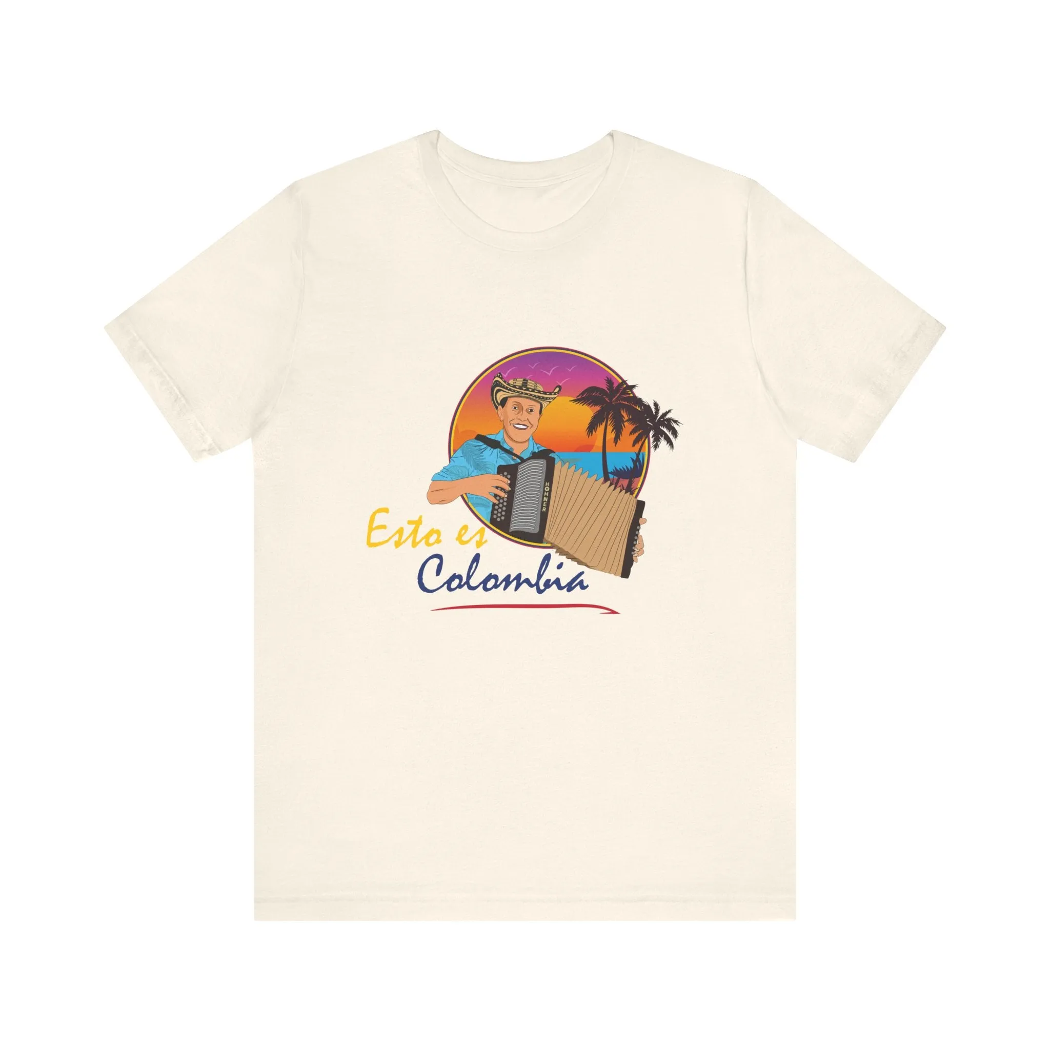 Colombian short-sleeved unisex t-shirt