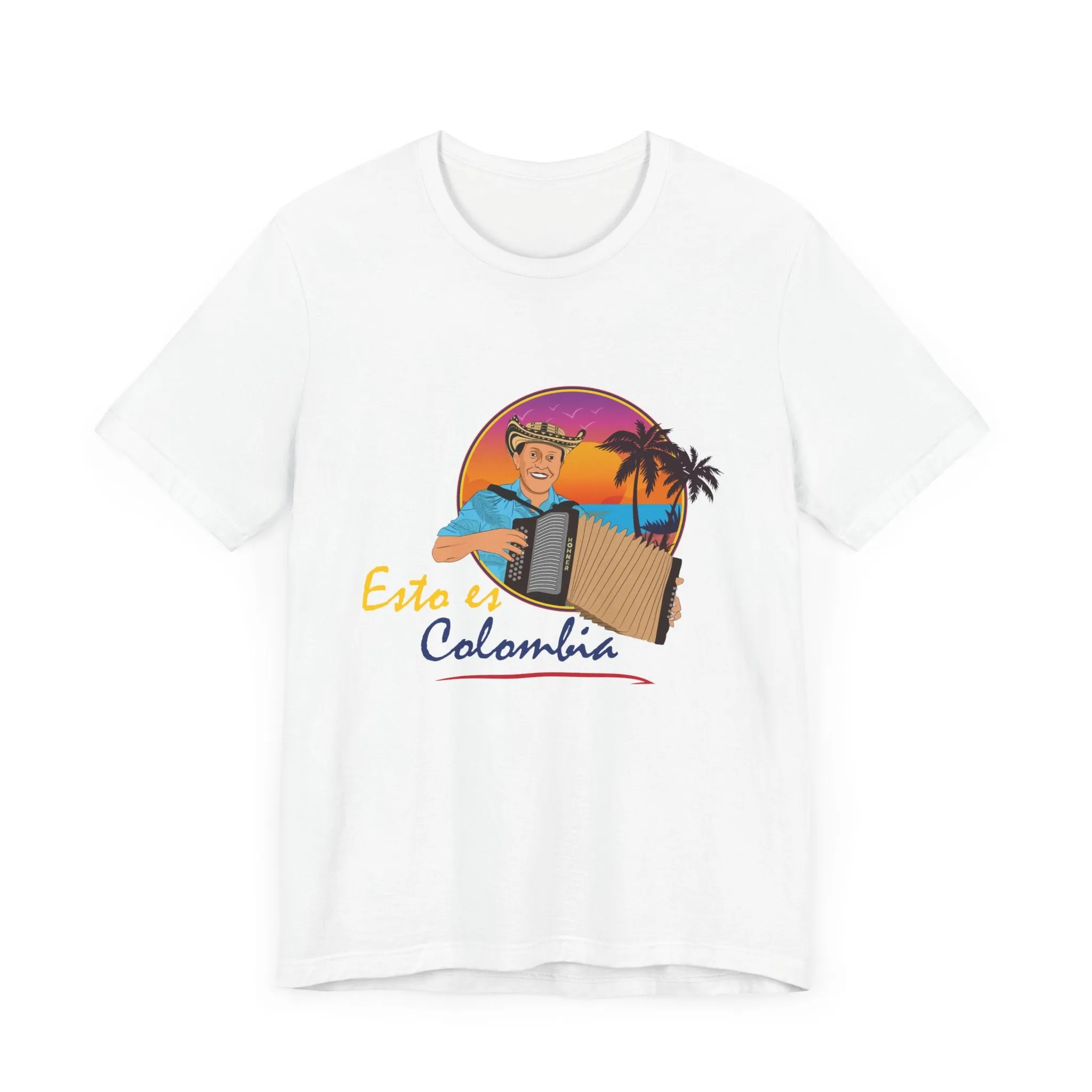 Colombian short-sleeved unisex t-shirt