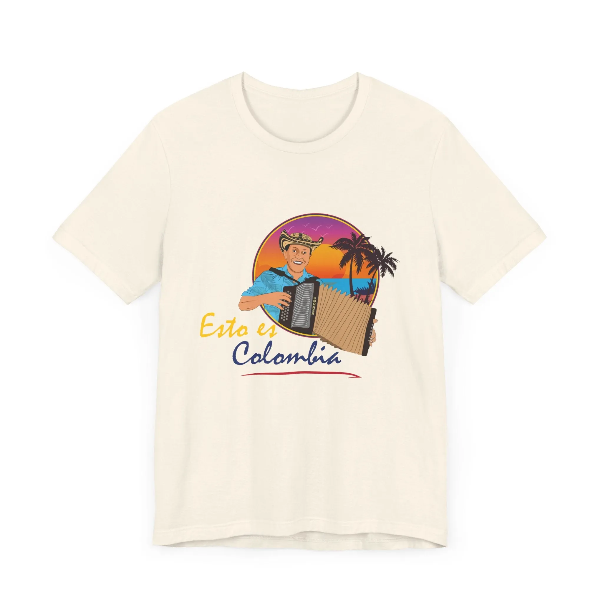 Colombian short-sleeved unisex t-shirt