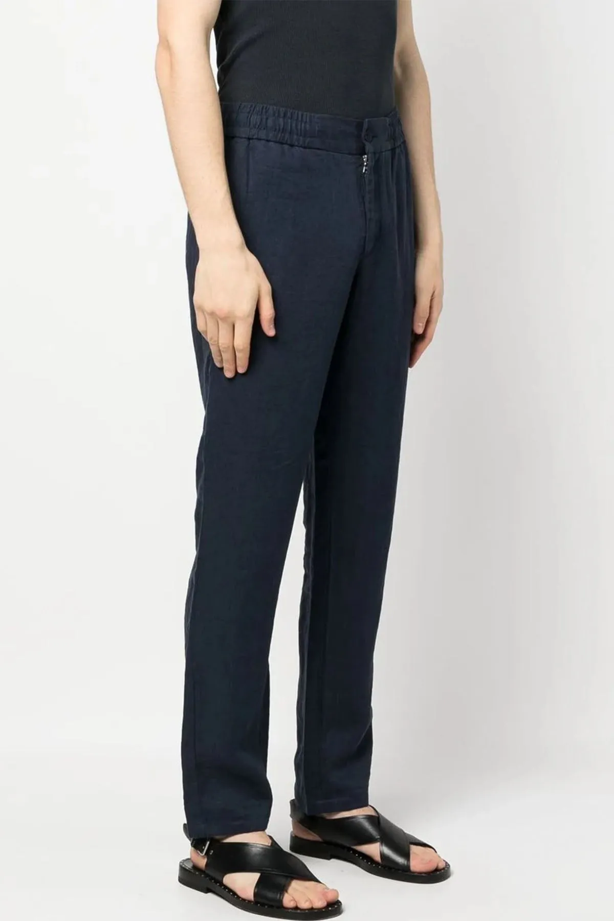 Cornell Linen Pant in Night Iris ll