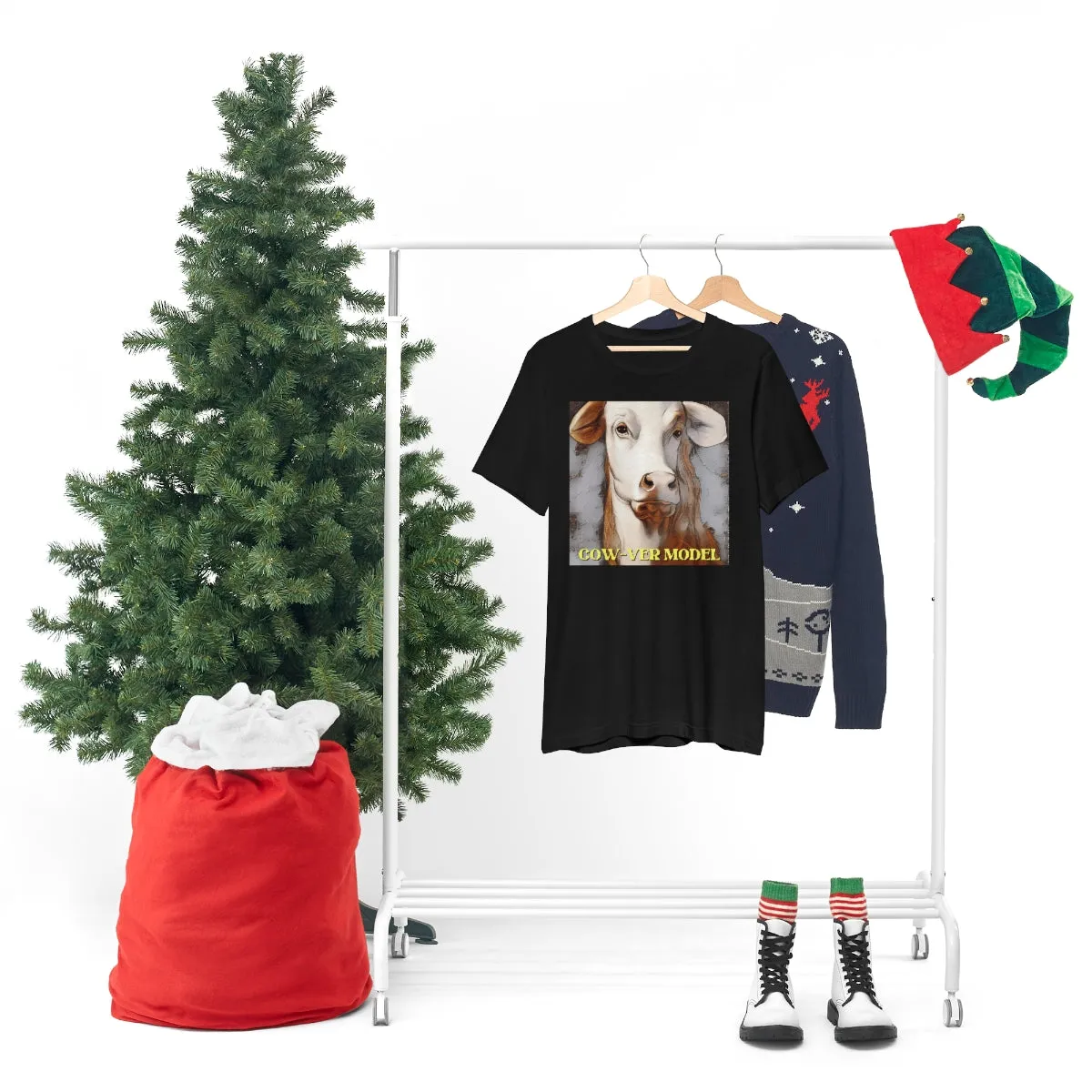 Cow-ver Model Short Sleeve Tee