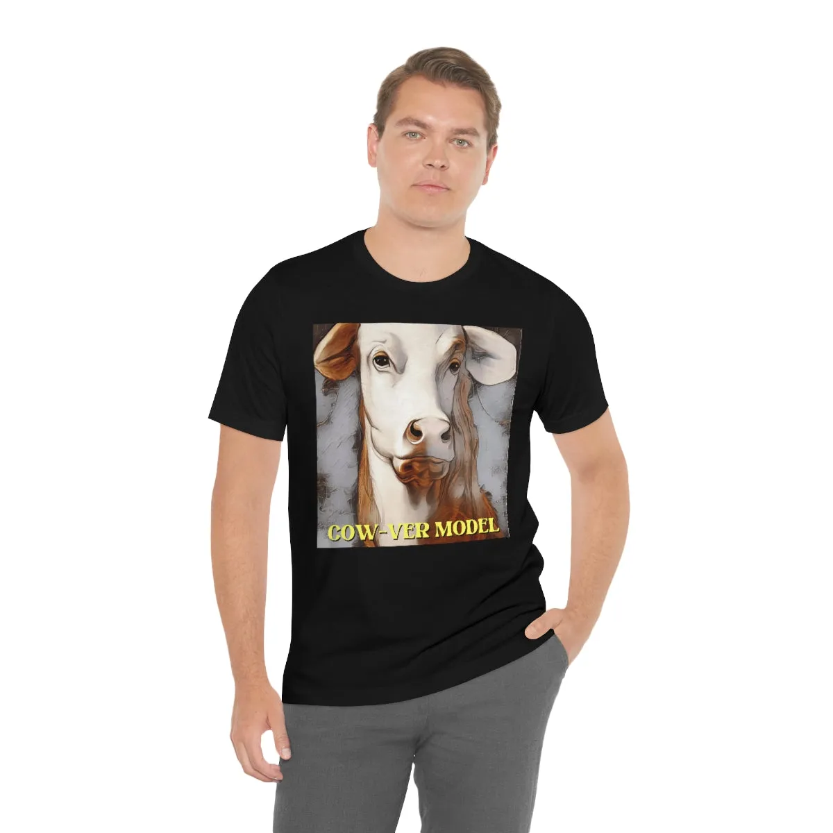 Cow-ver Model Short Sleeve Tee