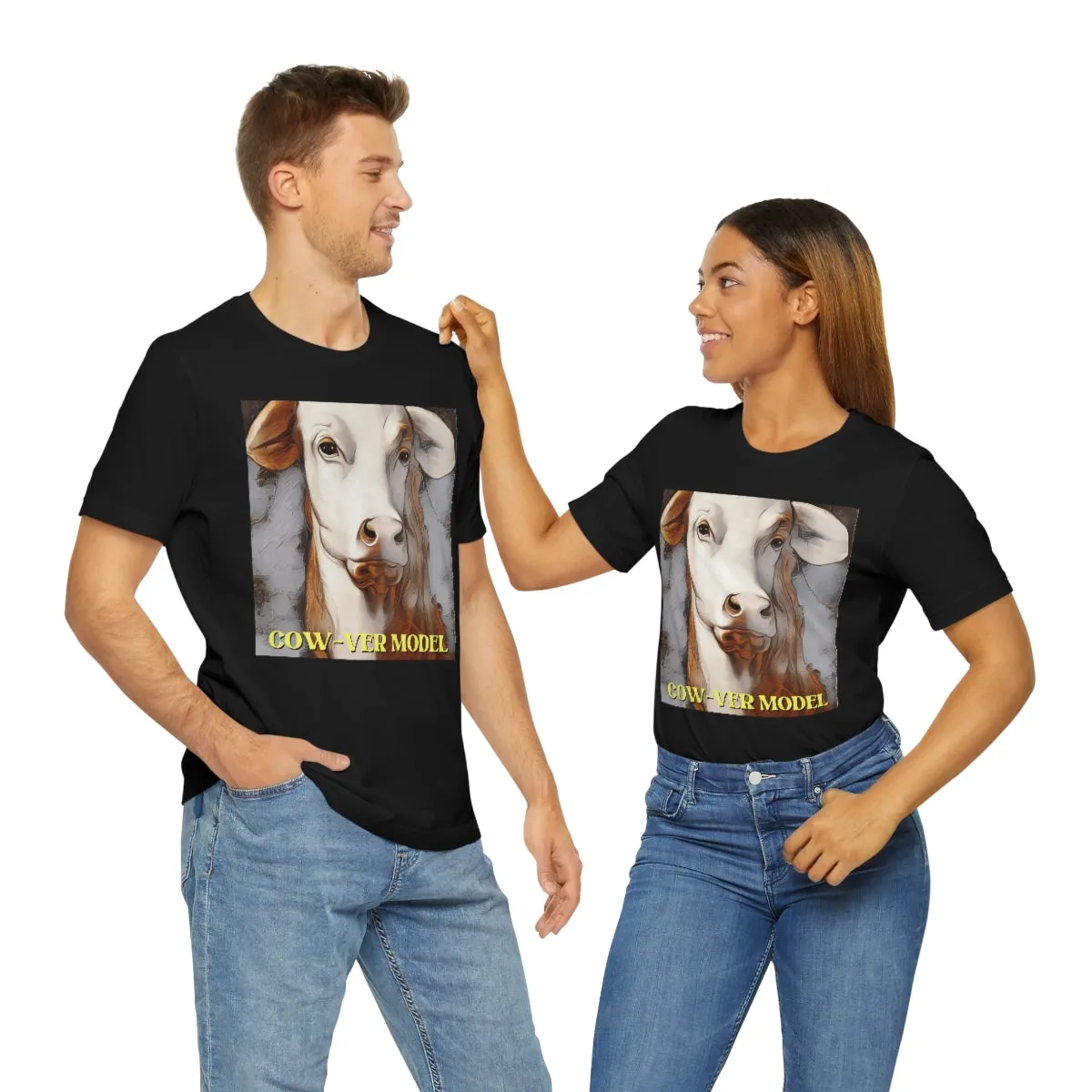 Cow-ver Model Short Sleeve Tee