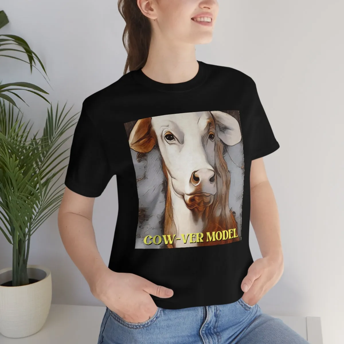 Cow-ver Model Short Sleeve Tee