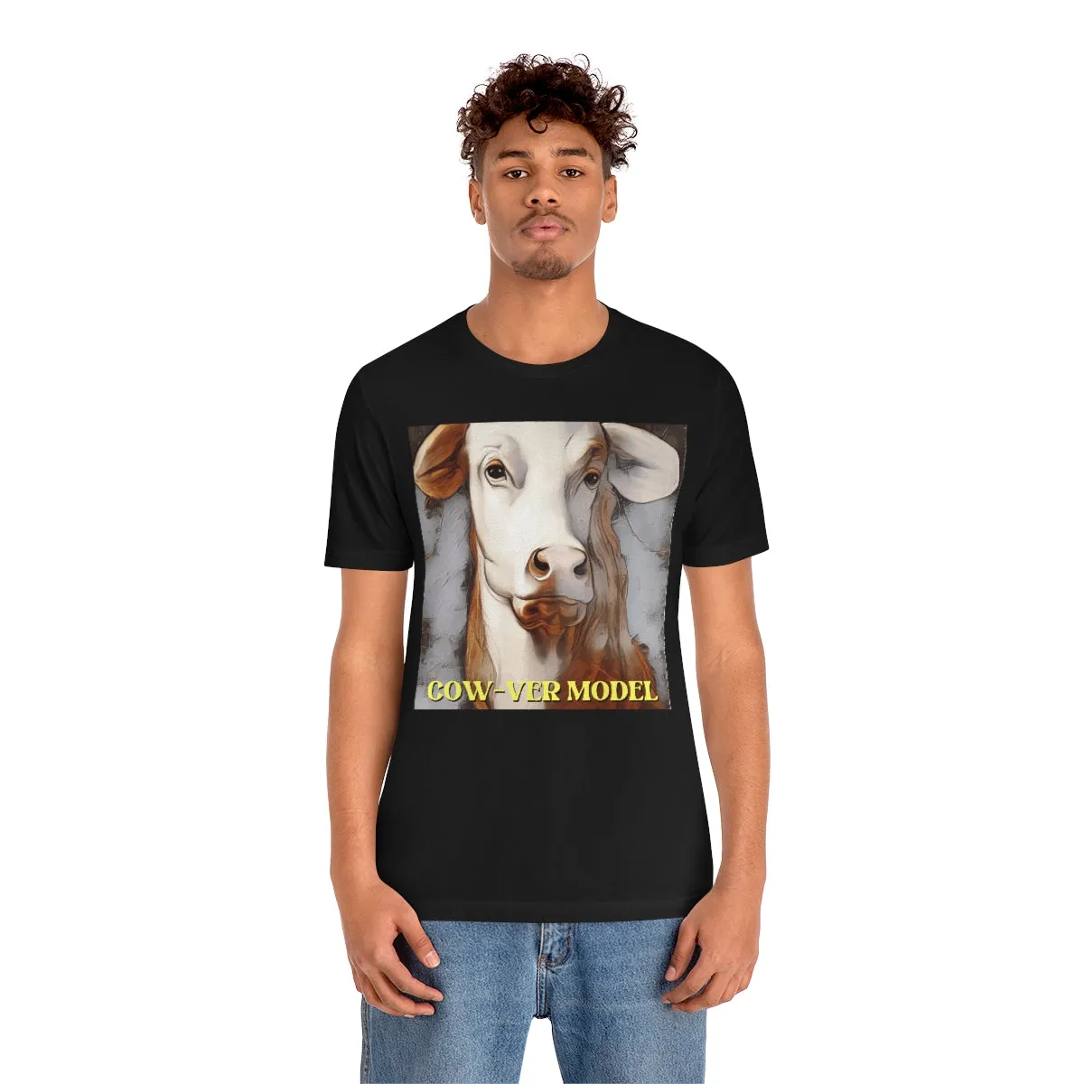 Cow-ver Model Short Sleeve Tee