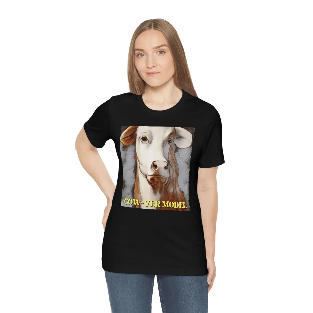 Cow-ver Model Short Sleeve Tee
