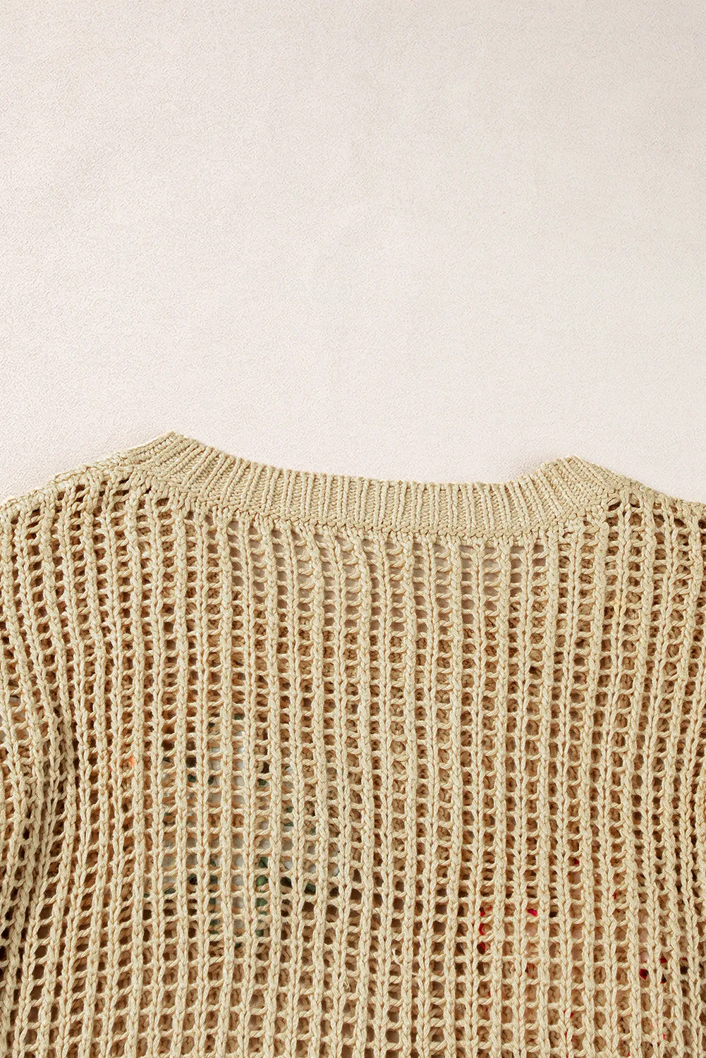 Crochet Flower Hollow-out Sweater