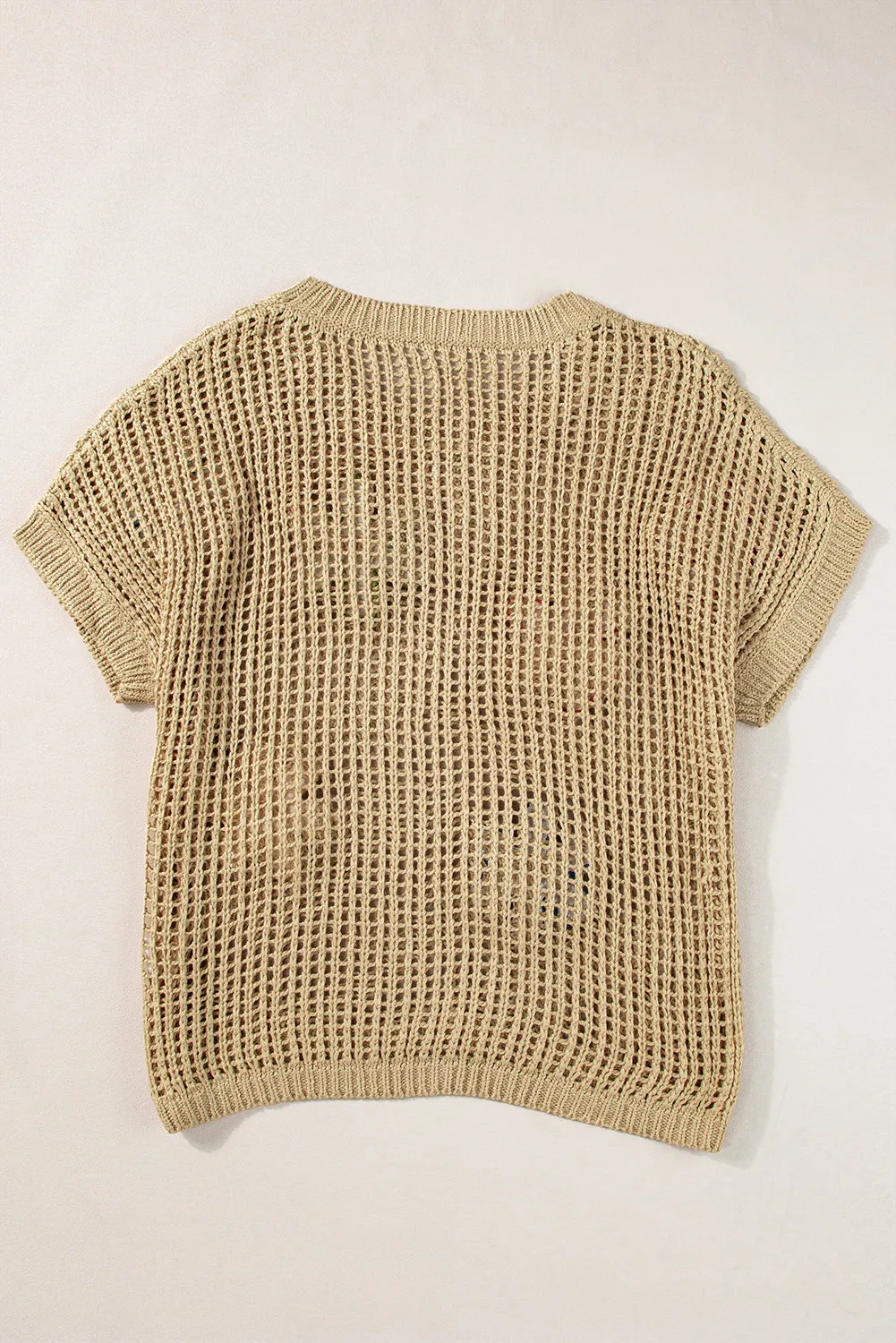 Crochet Flower Hollow-out Sweater