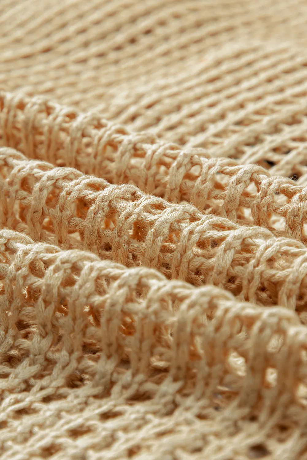 Crochet Flower Hollow-out Sweater