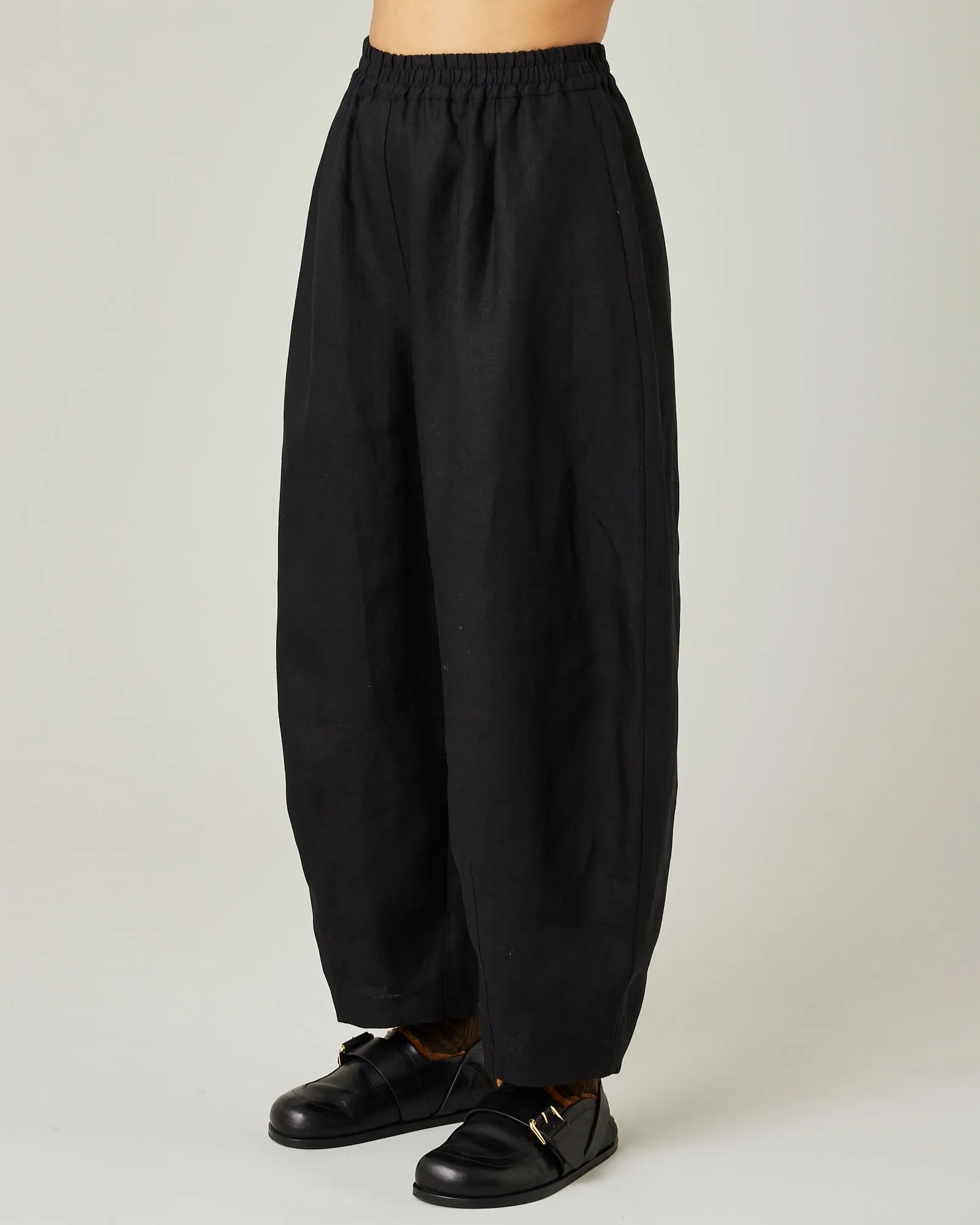 Daisy Black Linen Trousers