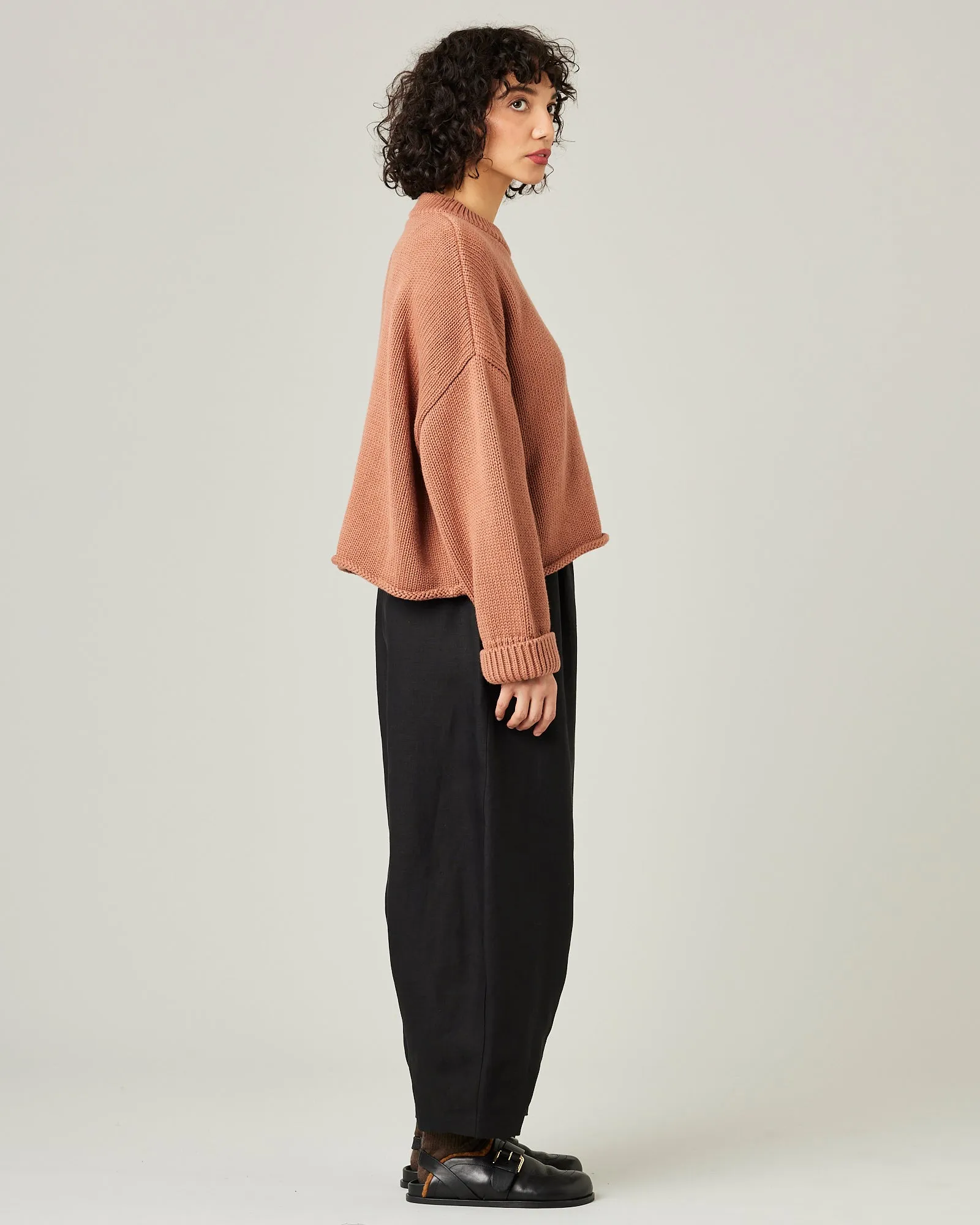 Daisy Black Linen Trousers