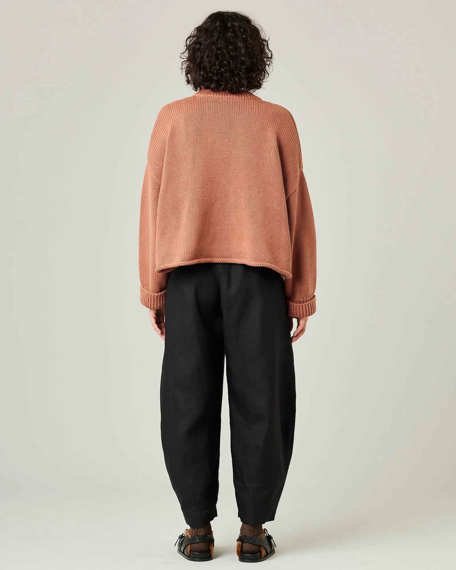 Daisy Black Linen Trousers