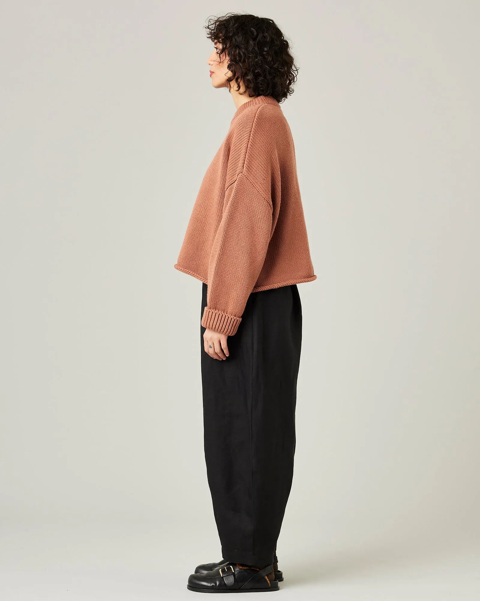 Daisy Black Linen Trousers