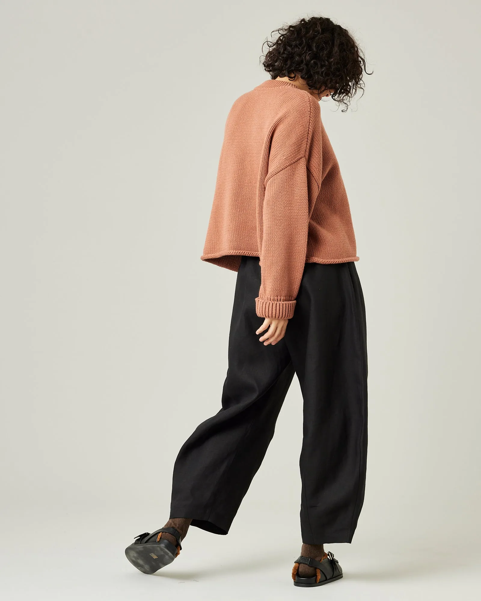 Daisy Black Linen Trousers