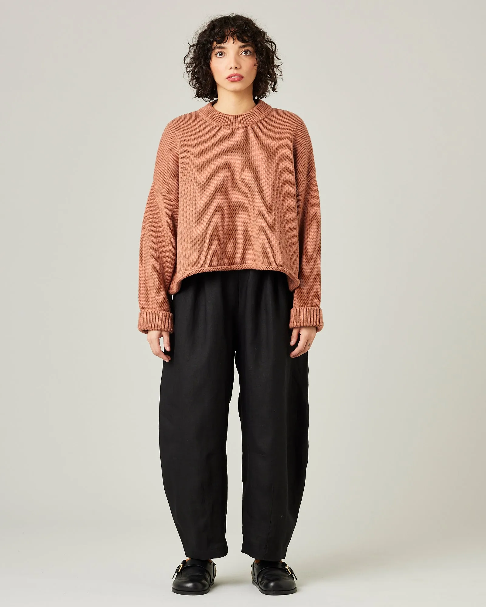 Daisy Black Linen Trousers