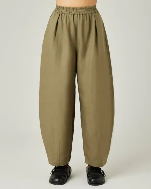 Daisy Khaki Linen Trousers