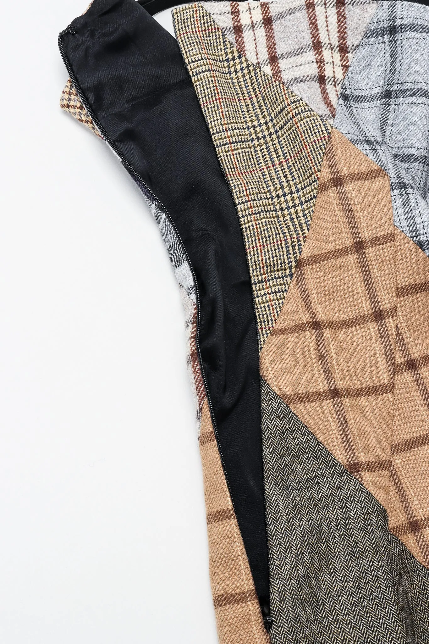 D&G Plaid Patchwork Bustier Top
