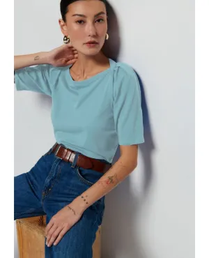 Deana Envelope T-Shirt Smokey Blue