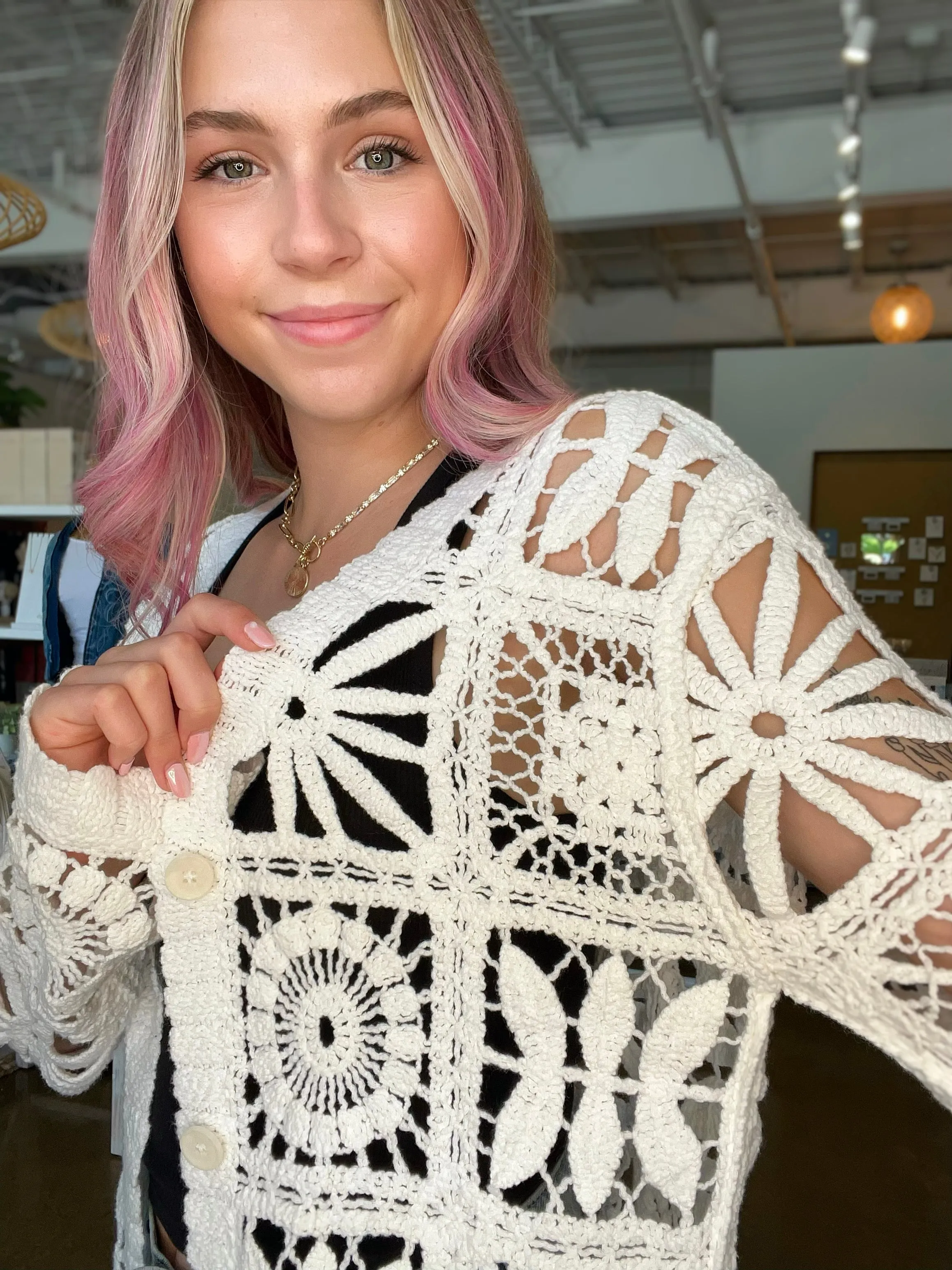 Doily Cardi
