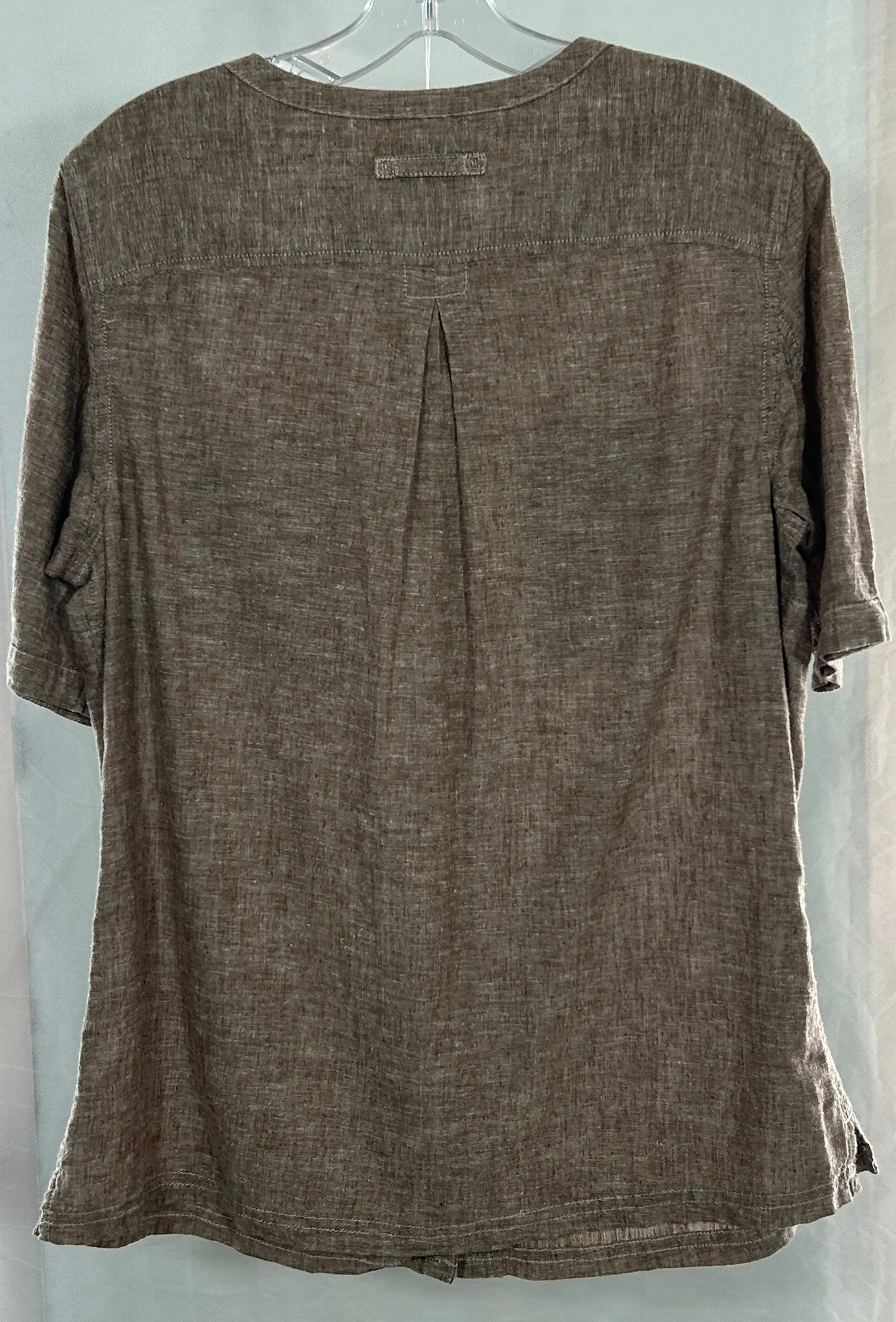 Duluth Trading Co. Women's Hemp Cotton Blend Button-Front Utility Shirt - Size M