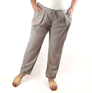 Elk faun/light brown tencel drawstring pants size XL (best fits size 16)