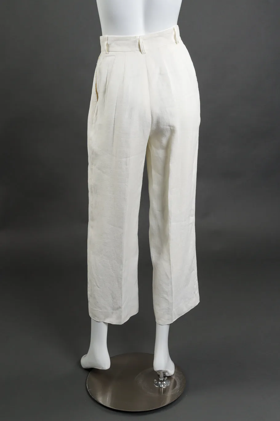 Embroidered Linen Vest and Pant Set