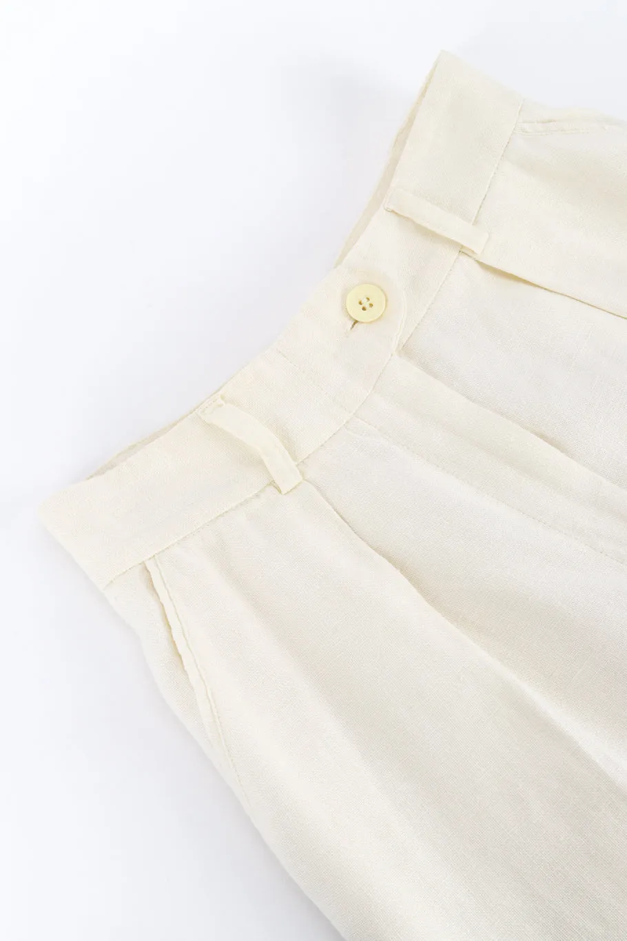 Embroidered Linen Vest and Pant Set