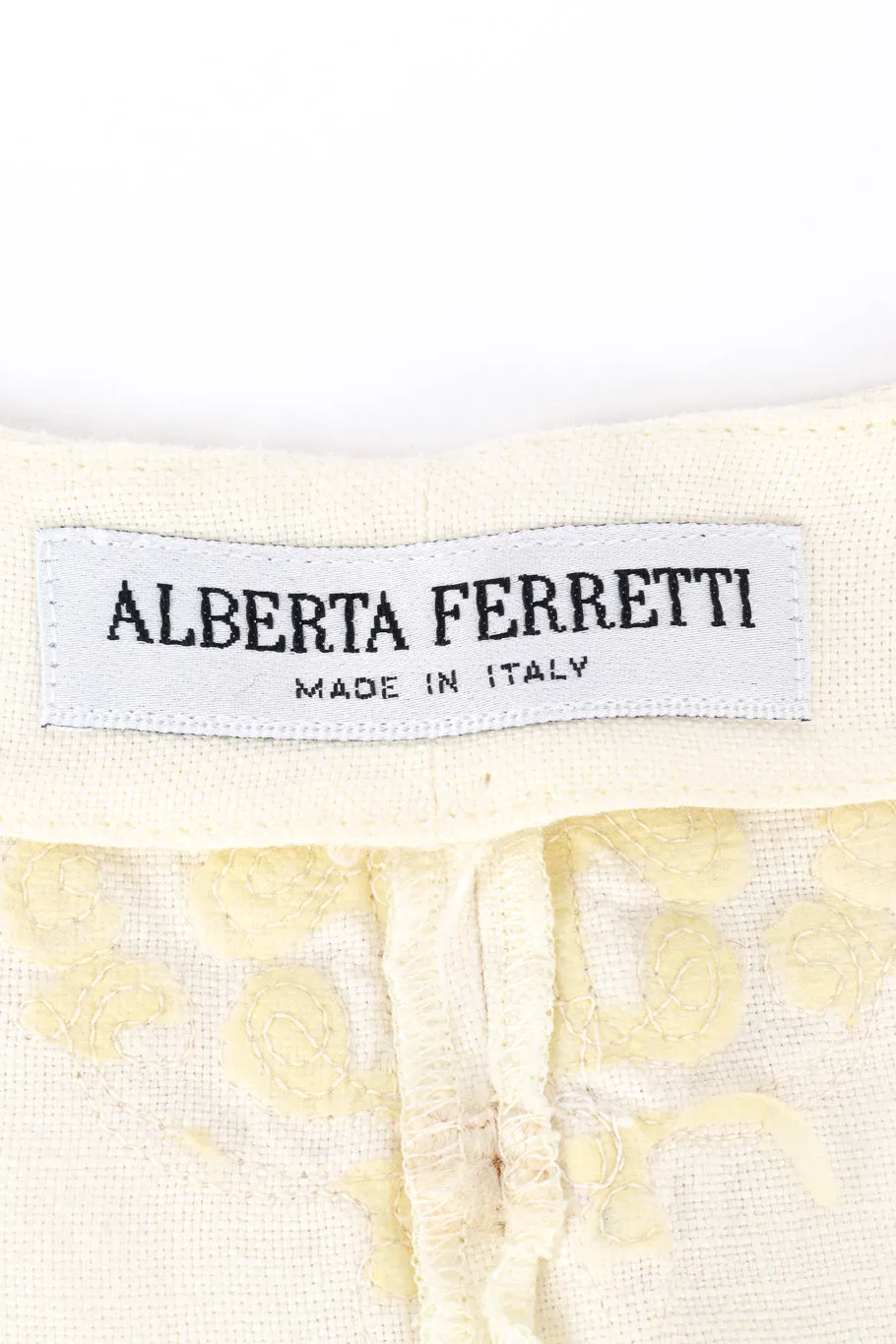 Embroidered Linen Vest and Pant Set