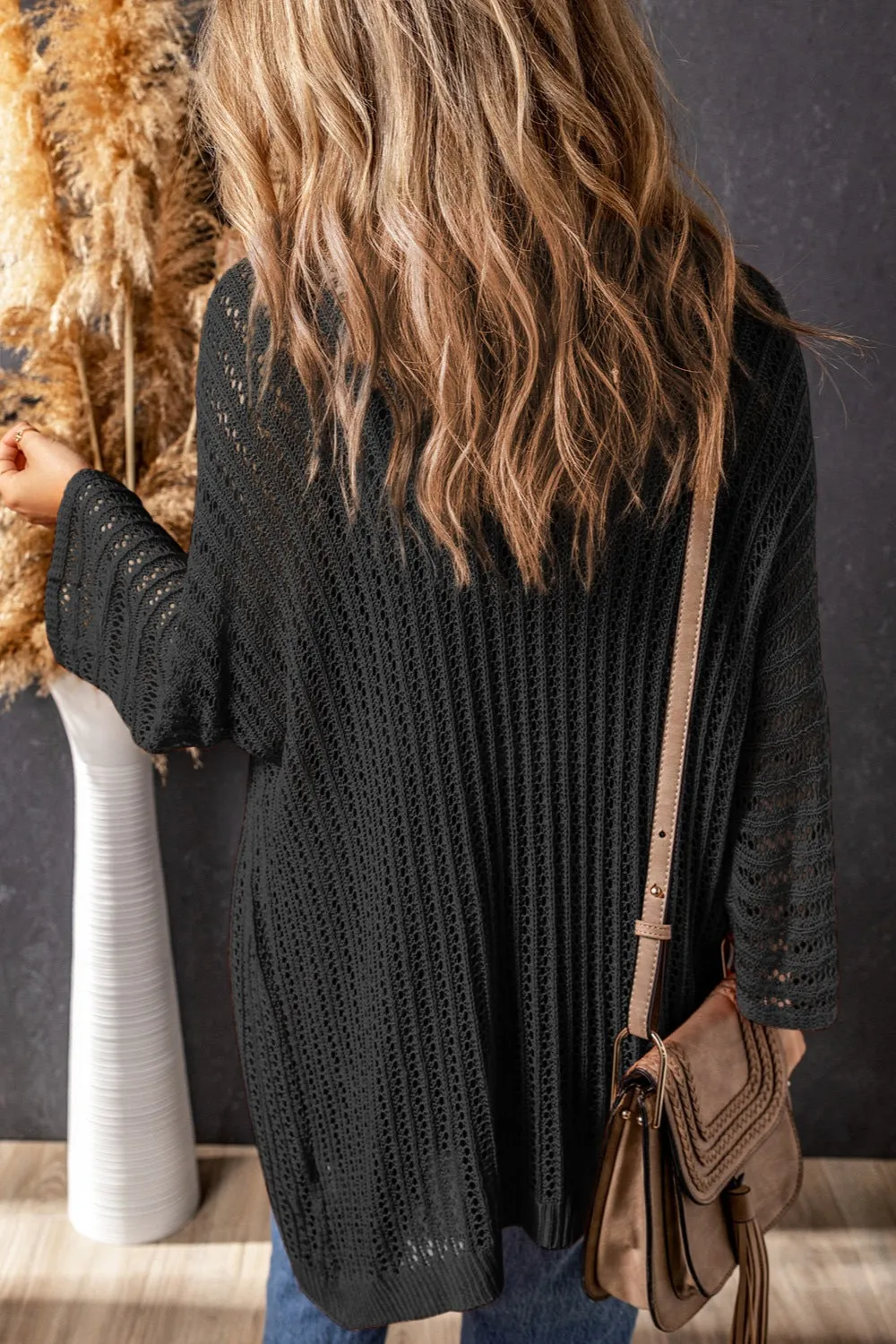 Emma Open Front Long Sleeve Cardigan