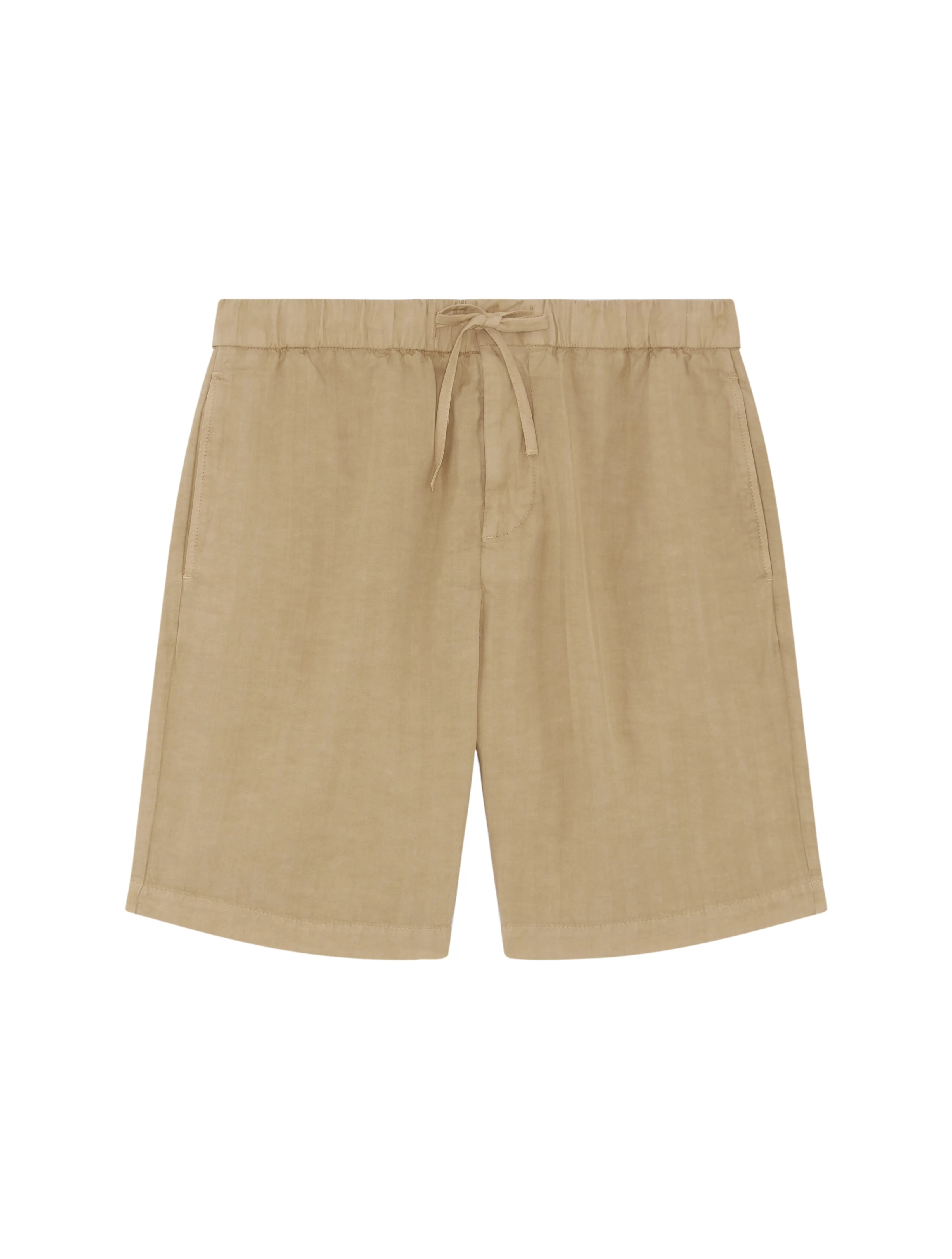 FELIPE HERRINGBONE LINEN SHORTS