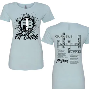 Fit Bitch Crossword - Women's T-Shirt