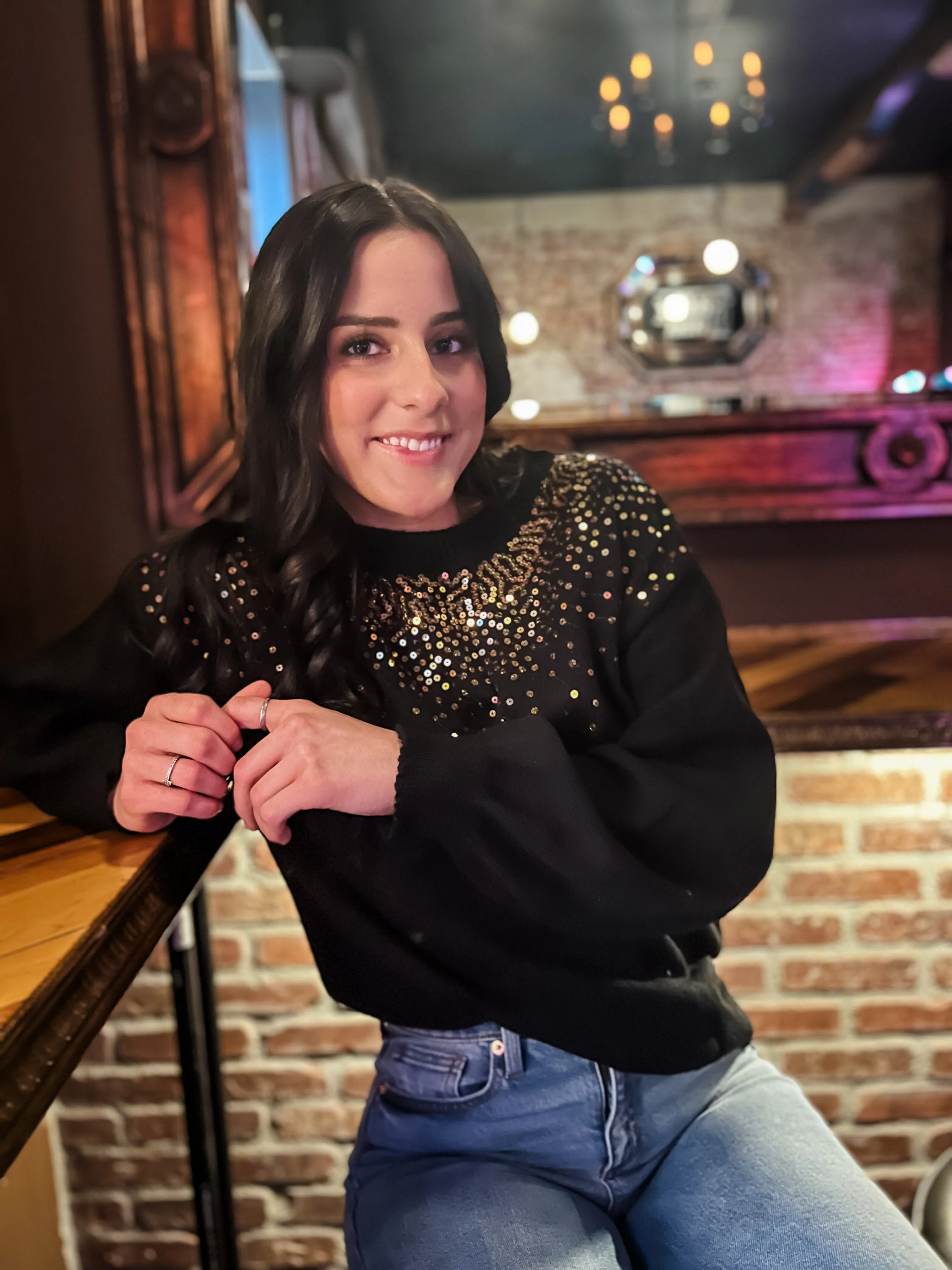 Golden Fireworks Sweater