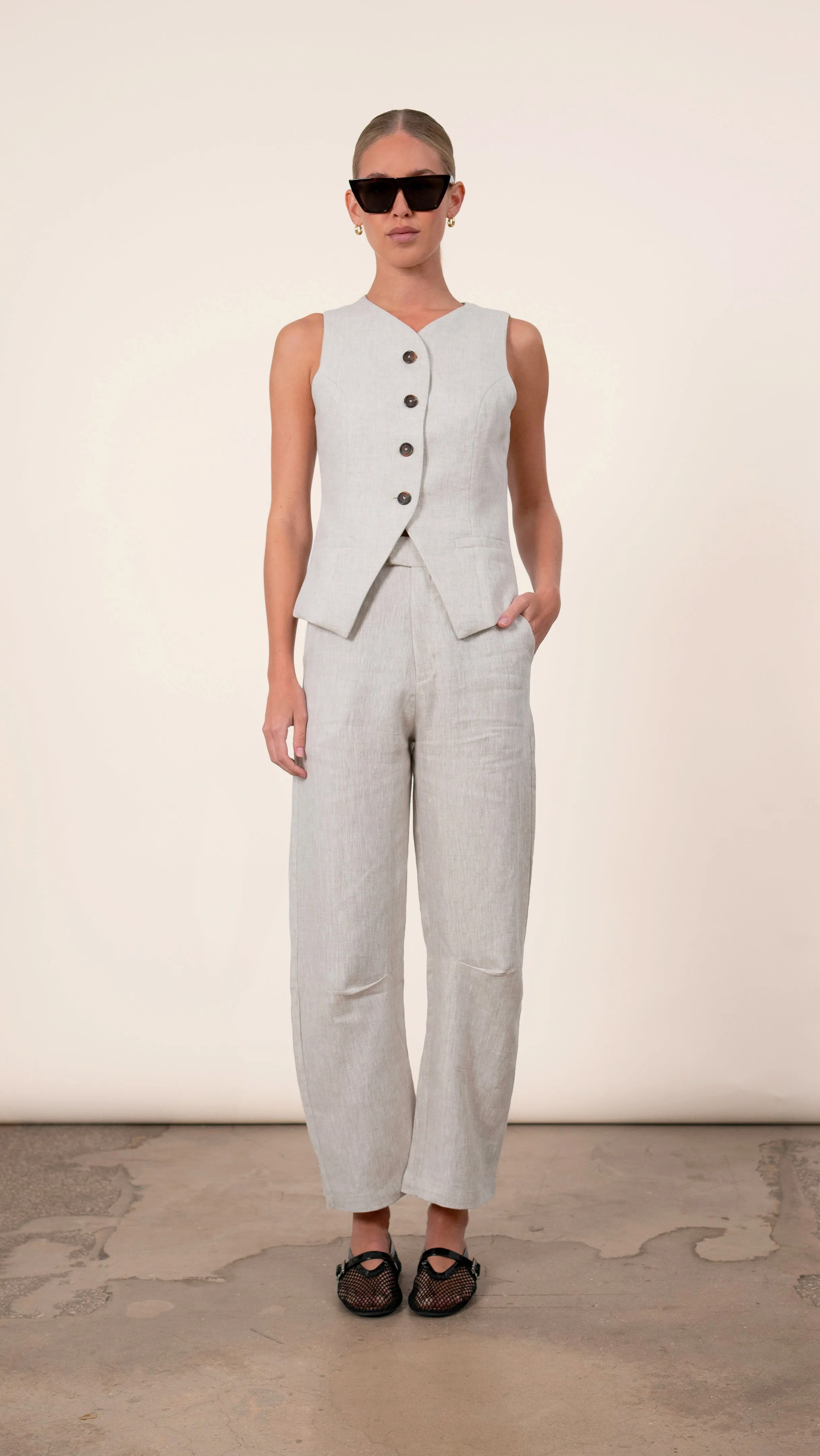 Hania Trousers - Oat
