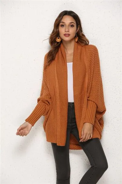 Hazel Blues® |  Open Front Batwing Sleeve Cardigan