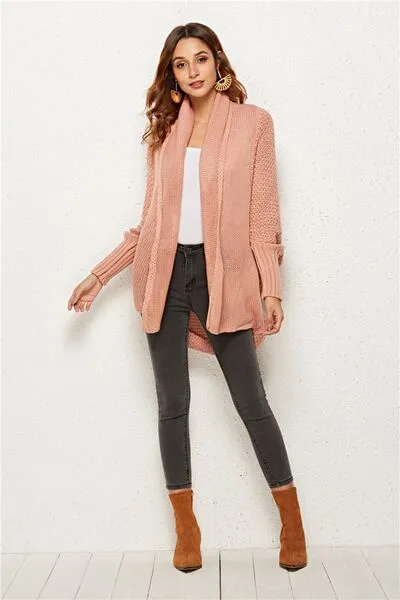 Hazel Blues® |  Open Front Batwing Sleeve Cardigan