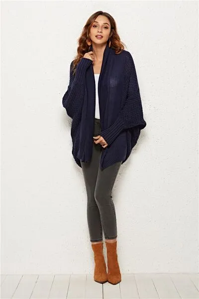 Hazel Blues® |  Open Front Batwing Sleeve Cardigan