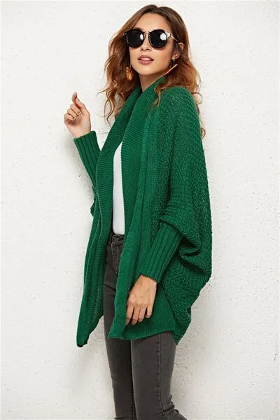 Hazel Blues® |  Open Front Batwing Sleeve Cardigan
