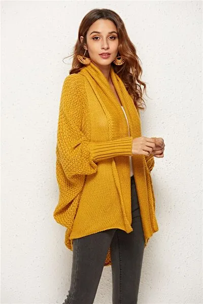 Hazel Blues® |  Open Front Batwing Sleeve Cardigan