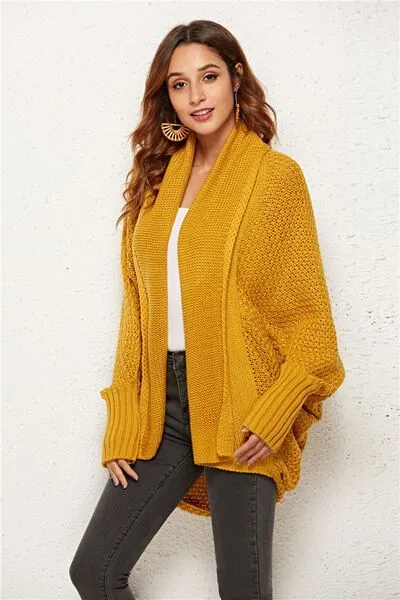 Hazel Blues® |  Open Front Batwing Sleeve Cardigan