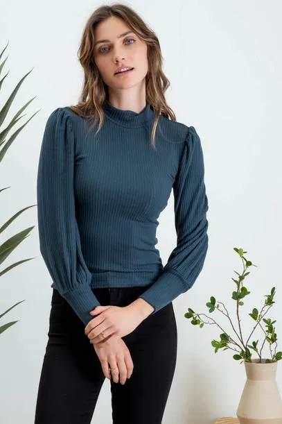 Heidi Mock Neck Top