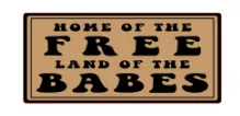 Home of The Free Land Of The Babes Women's Flannel Shirts