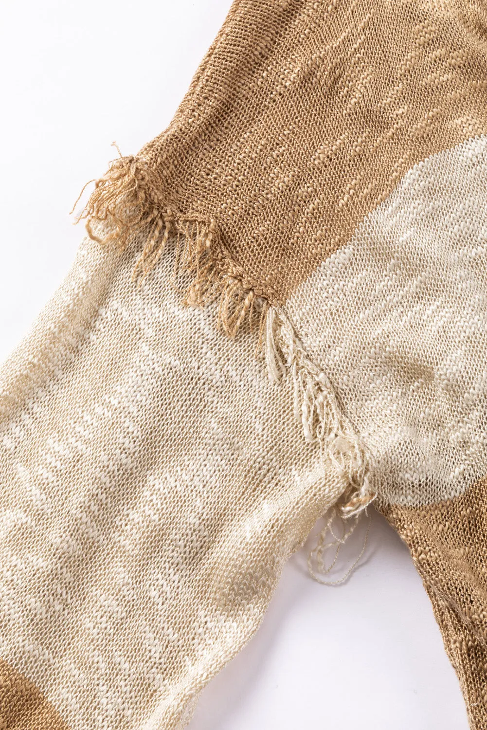 KaleaBoutique Beautiful Lantern Sleeve Fringed Open Cardigan