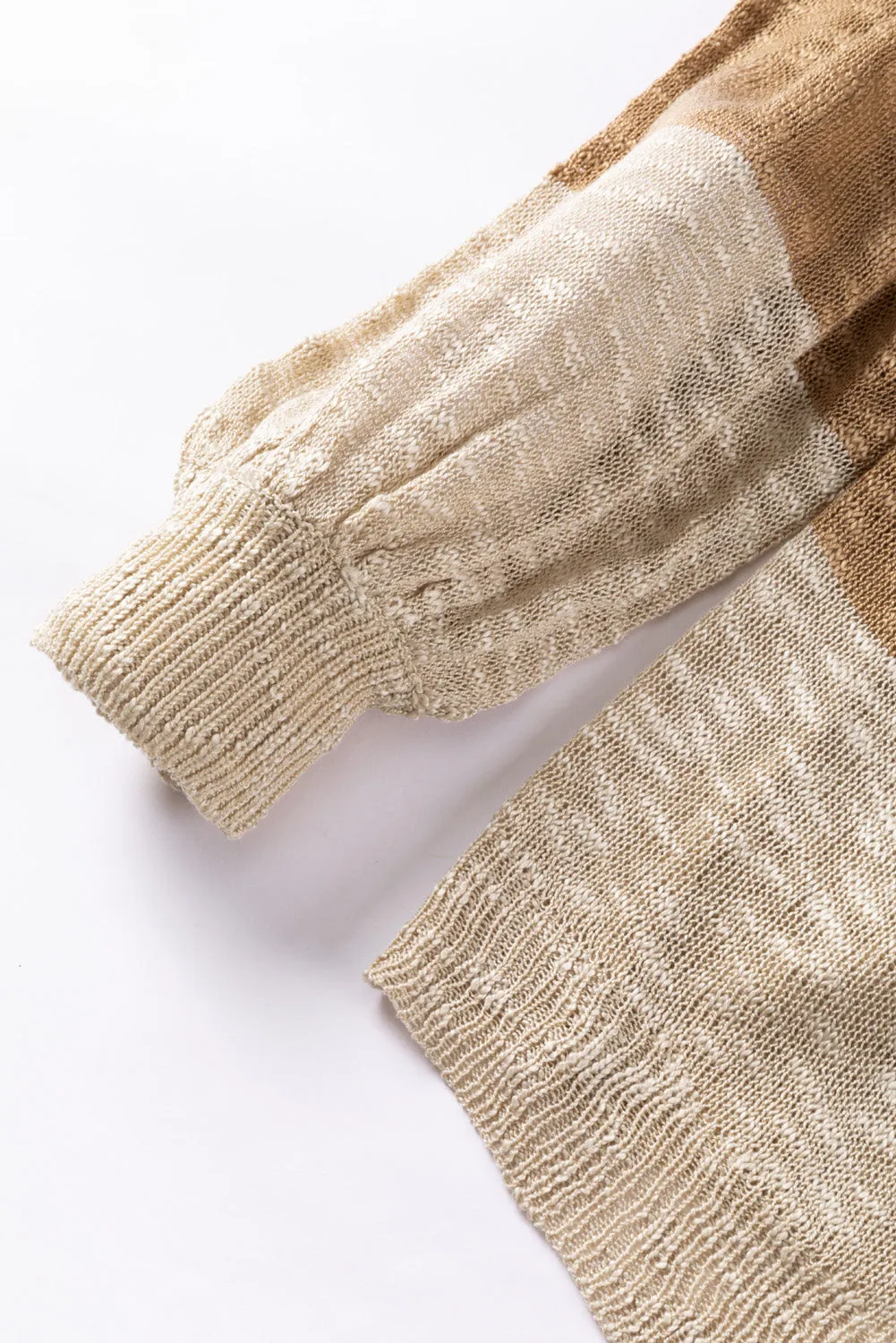 KaleaBoutique Beautiful Lantern Sleeve Fringed Open Cardigan