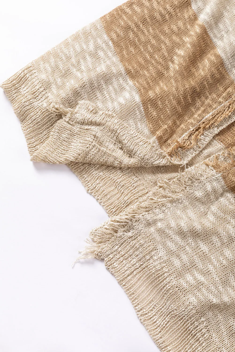 KaleaBoutique Beautiful Lantern Sleeve Fringed Open Cardigan