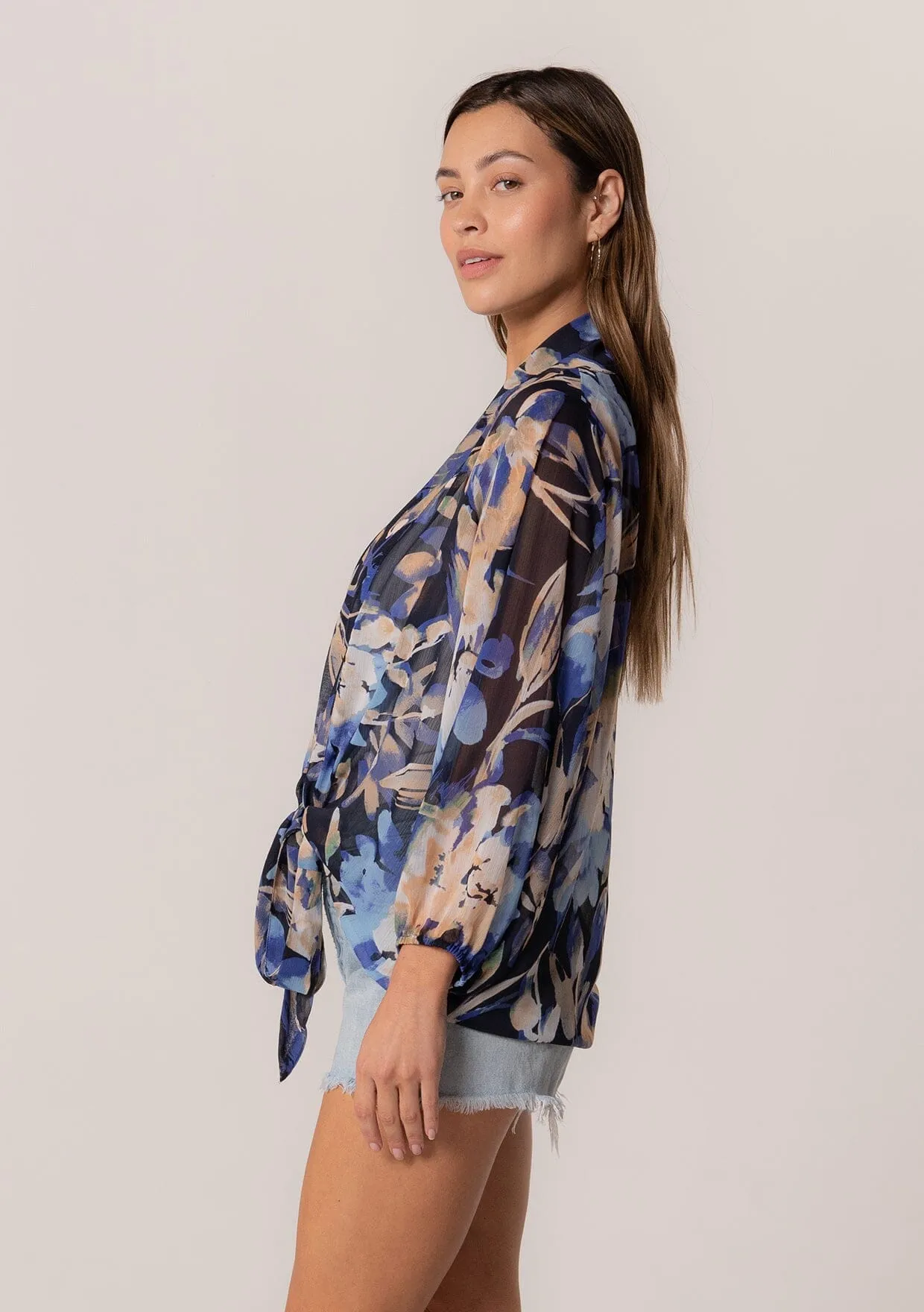 Keeley Tie Front Top