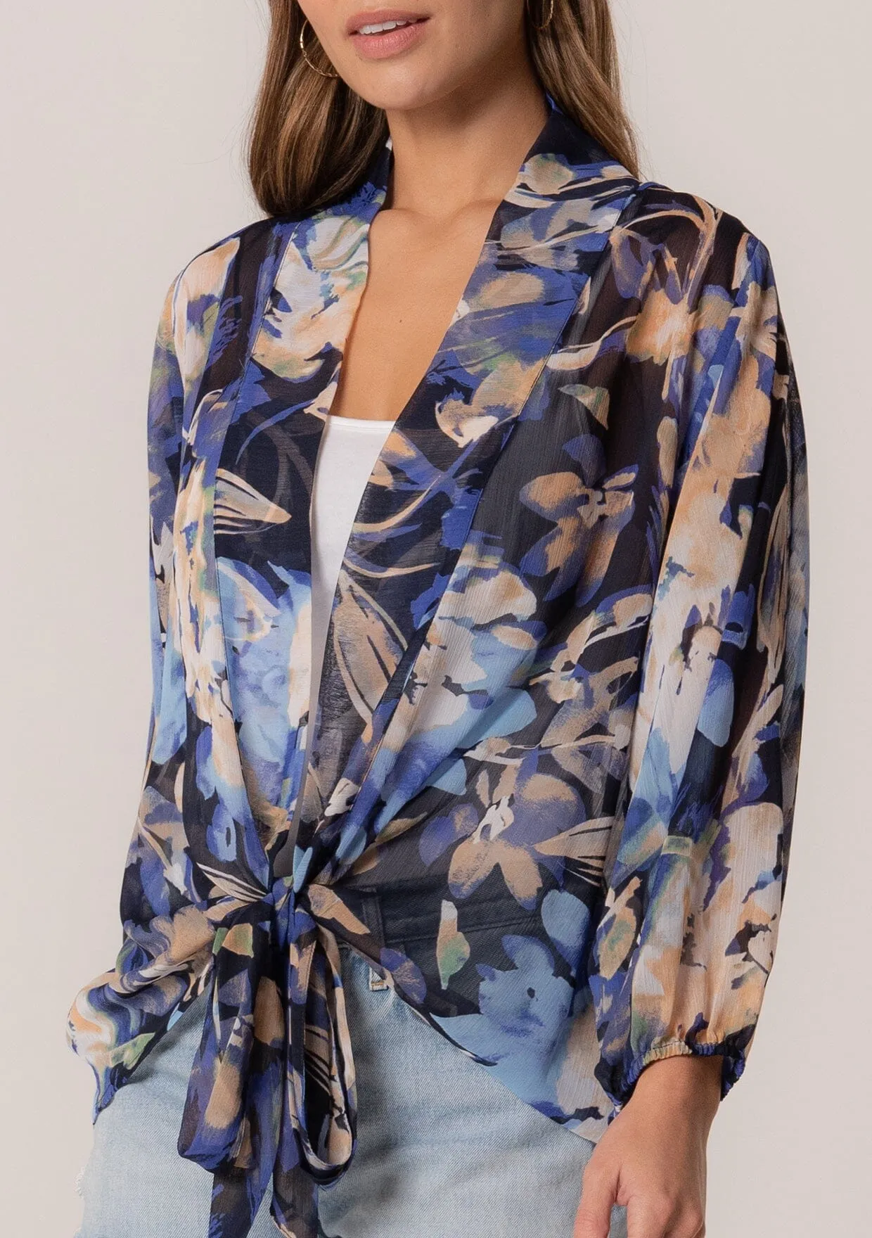 Keeley Tie Front Top