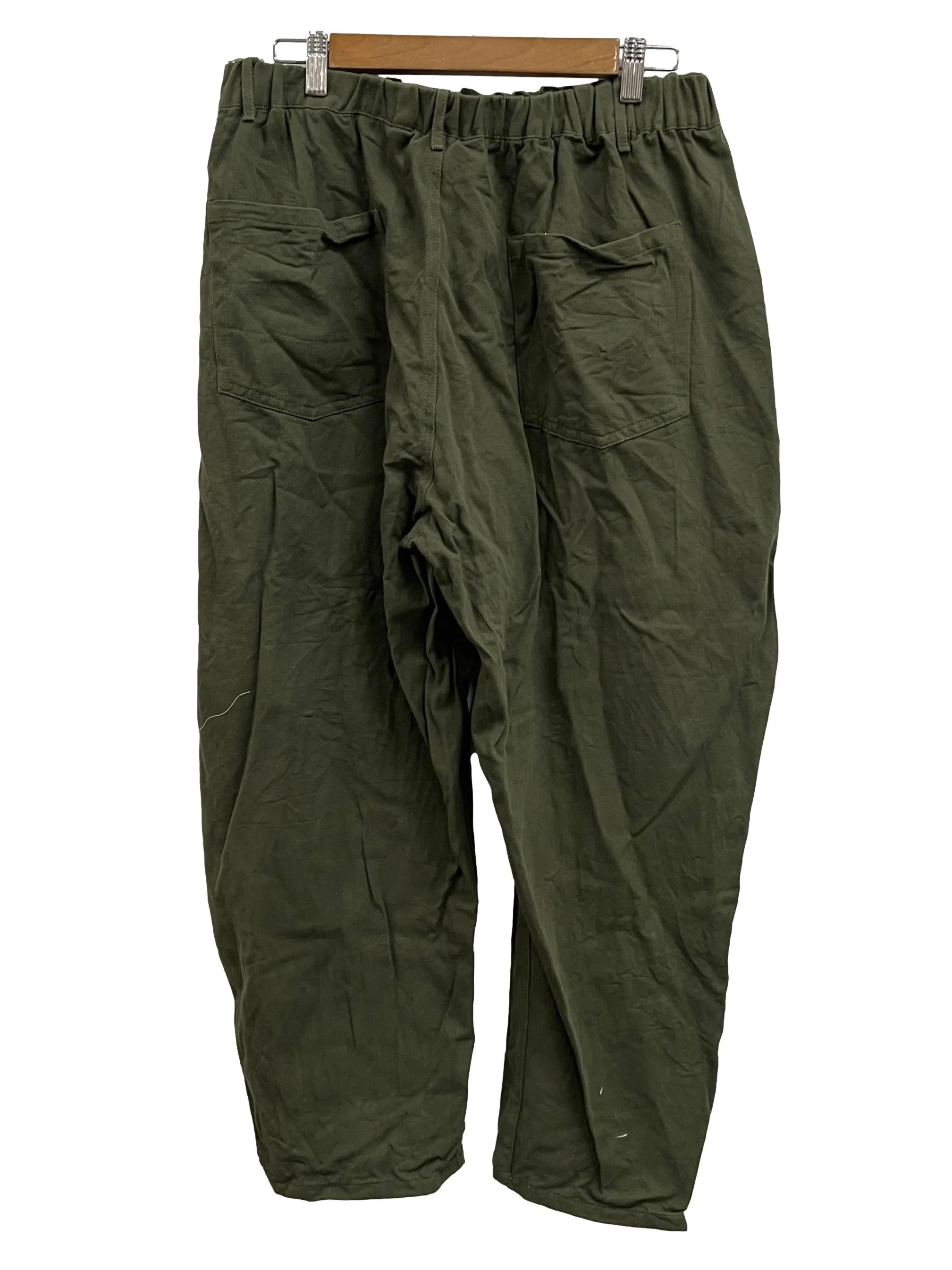 Khaki Green Tapered Trousers LB