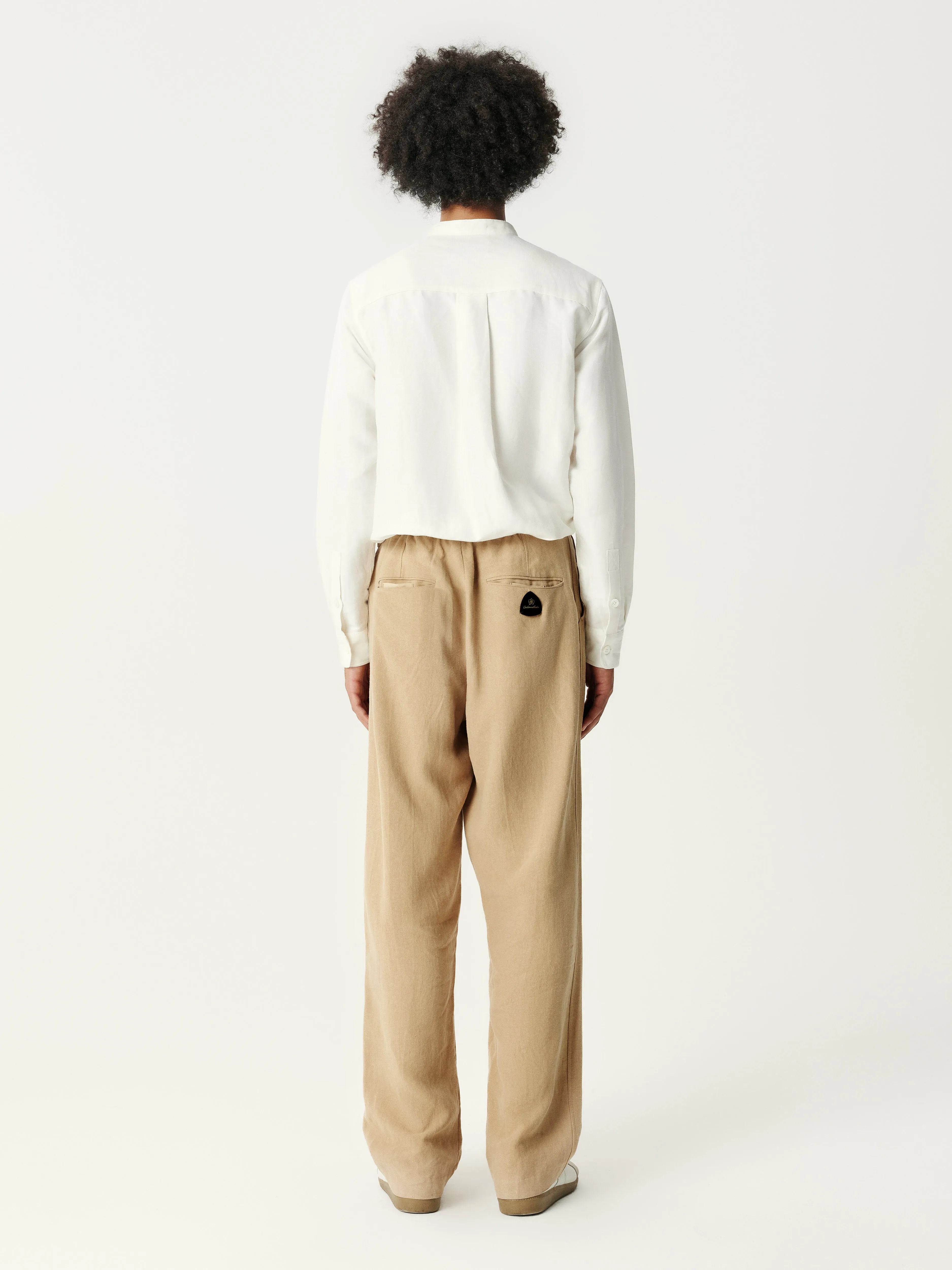 Khaki Linen Pants